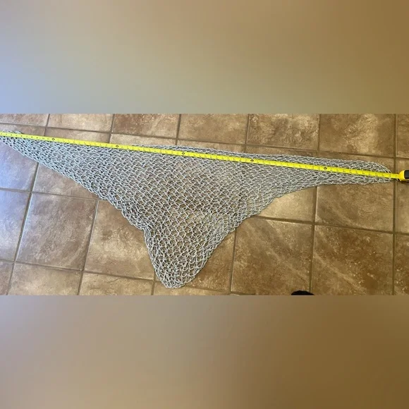 Crochet Grey and Silver Wrap - Picture 8 of 8